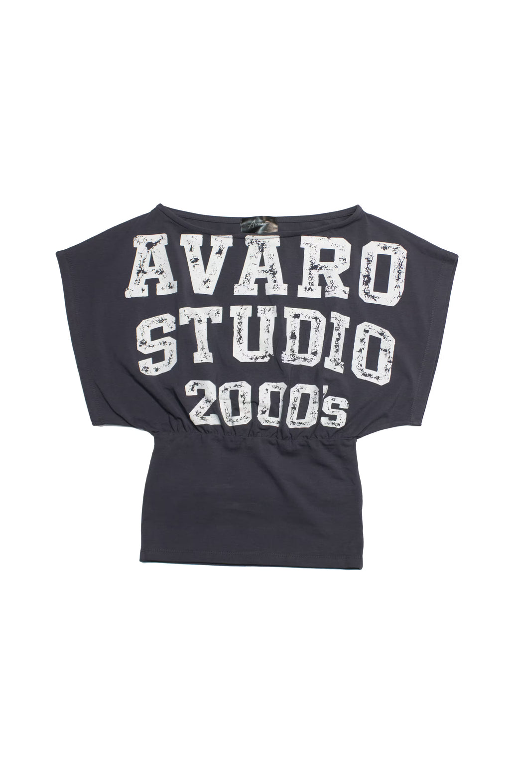 Asymmetric print short sleeve t-shirt