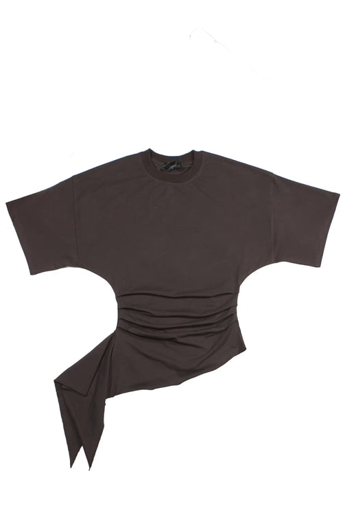 Short sleeve ruched t-shirt
