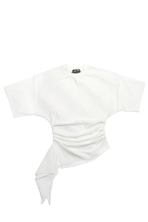 Short sleeve ruched t-shirt
